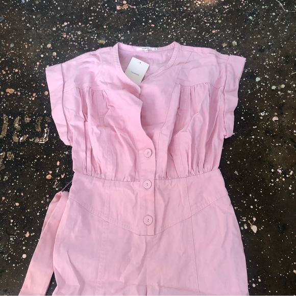 Tularosa Amanda Jumpsuit Blush Pink Tie Waist Revolve - Picture 6 of 6